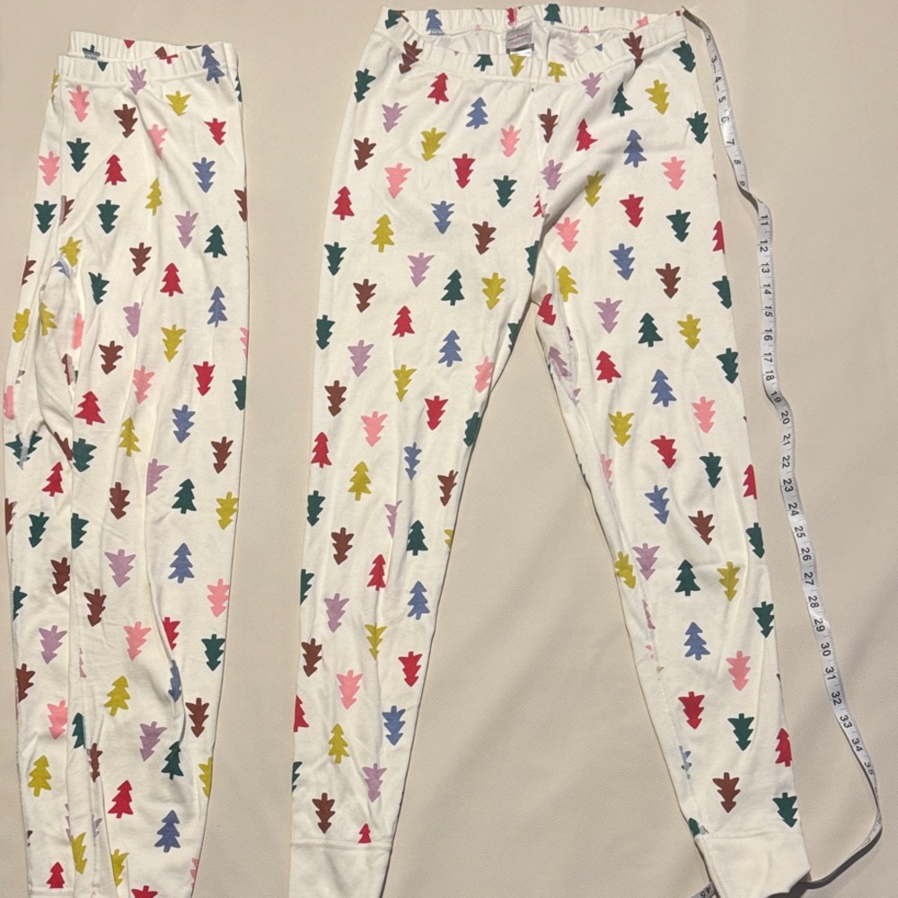 Hanna Andersson top and bottom with Multicolor Tree Pattern (two sizes) M AND L